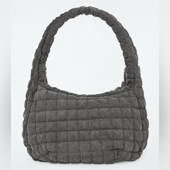 NWOT Cos Oversized Quilt Crossbody Grey Denim (SOLD OUT) - Picture 2 of 7